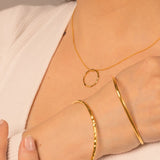 Angled Hoop Pendant - Livetta -