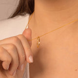 Angled Hoop Pendant - Livetta -
