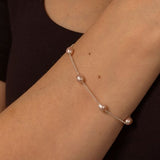 Pink Multi Pearl Bracelet - Livetta - Bracelet