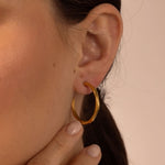 Angled Hoop Earrings - Livetta - Earrings