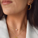 Gold Angled Hoop Earrings 
