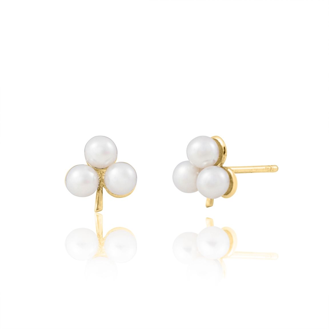 Clover Pearl Studs - Livetta - 
