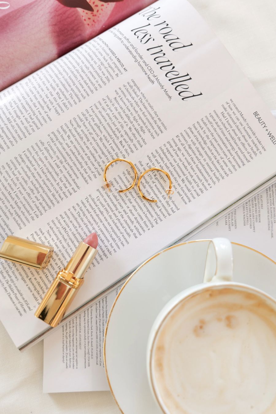 gold vermeil angled hoop earrings