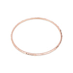 rose gold Hammered Bangle - Livetta - 