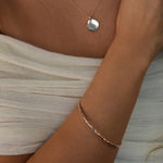 Rose gold hammered bangle Livetta