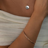 Rose gold hammered bangle Livetta