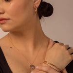 Hammered Pendant Necklace - Livetta - 