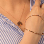 Hammered Pendant Necklace - Livetta - 