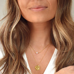 Hammered Pendant Necklace - Livetta - 