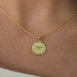 Gold lioness pendant Livetta