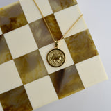 Gold lioness pendant Livetta