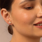 pearl clover studs