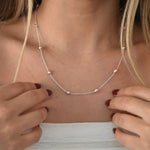 Pink Multi Pearl Necklace - Livetta - 