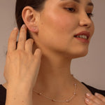 Pink Pearl Stud Earrings - Livetta - 