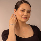 White Gold Drop Pearl Necklace - Livetta - 