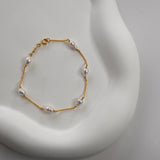 White Multi Pearl Bracelet - Livetta - Bracelet