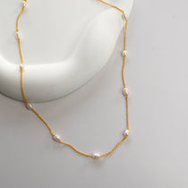 White Multi Pearl Necklace - Livetta - 
