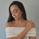 White Multi Pearl Necklace - Livetta - 