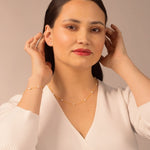 White Pearl Stud Earrings - Livetta - 